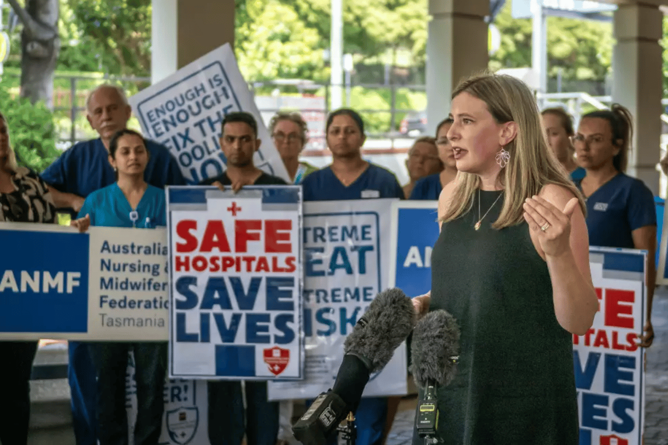 Launceston General
Hospital - Temporary Heat Mitigation Not Enough ANMF Members to Take Action 